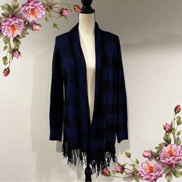 Ruff Hewn plain open fringed cardigan - Picture 1 of 13